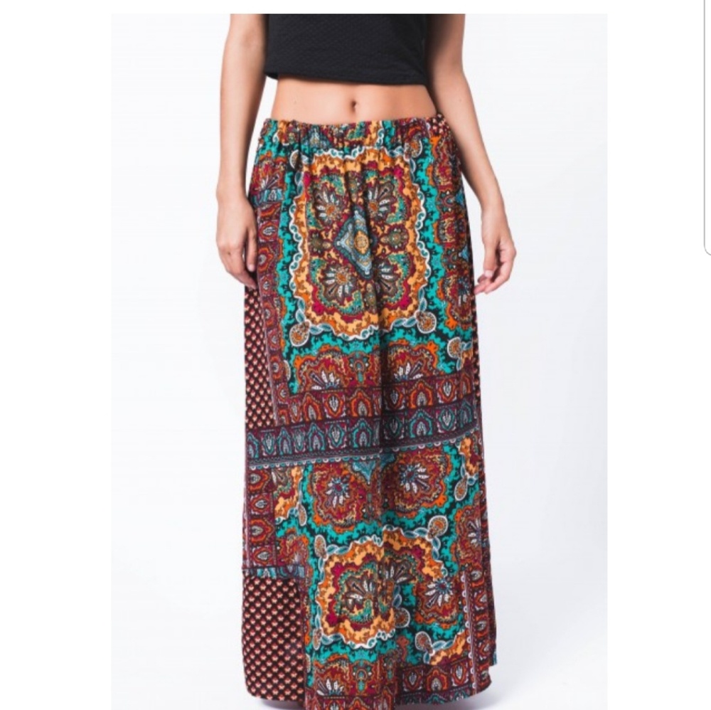 Rustic maxi skirt